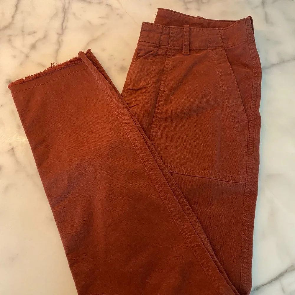 Nili Lotan Jenna Cargo Pants | SIZE 2 | Rust/Maple - Picture 8 of 8